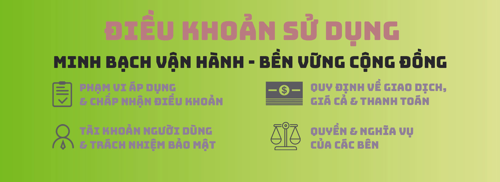 Minh bạch vận hành, Bền vững cộng đồng